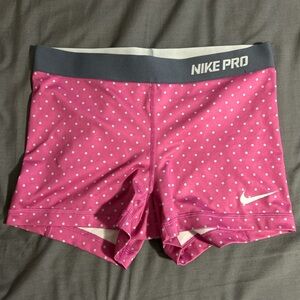 Nike Pro Gray and Pink Shorts